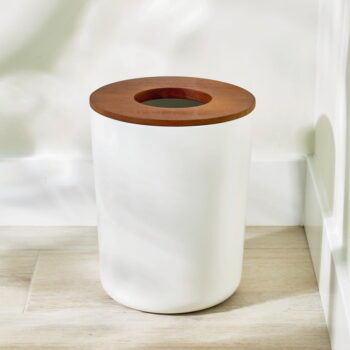 Biely odpadkový kôš iDesign Eco Vanity - Image 2