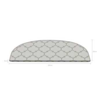 Krémovobiele nášľapy na schody v súprave 16 ks 20x65 cm Madalyon – Vitaus - Image 3