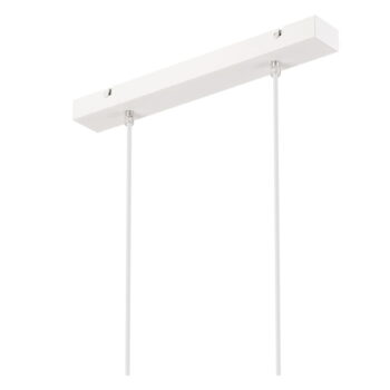 Závesné svietidlo s textilným tienidlom v bielo-prírodnej farbe ø 44 cm Ulle – LAMKUR - Image 9