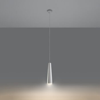 Biele závesné svietidlo s keramickým tienidlom ø 8 cm Alverna – Nice Lamps - Image 4