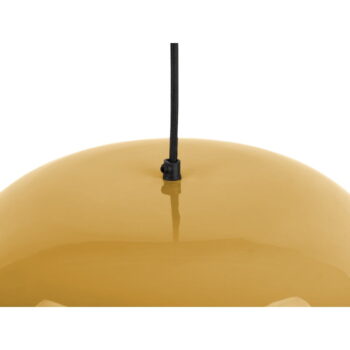 Závesné svietidlo v horčicovej farbe s kovovým tienidlom ø 50 cm Waved – Leitmotiv – Obrázok 2