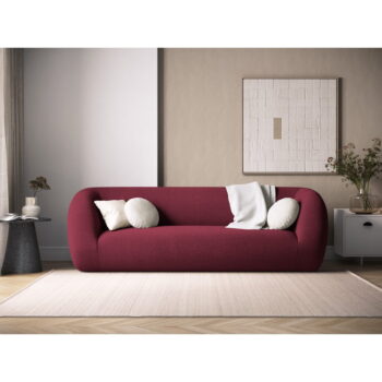 Vínová pohovka z textílie buklé 230 cm Essen – Cosmopolitan Design - Image 5