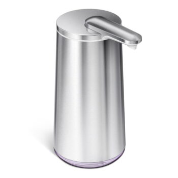 Sivý automatický oceľový dávkovač mydla 266 ml - simplehuman - Image 9