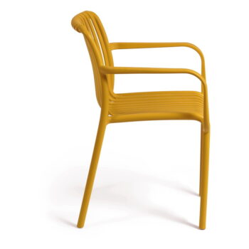 Horčicovožltá záhradná stolička Kave Home Isabellini - Image 2