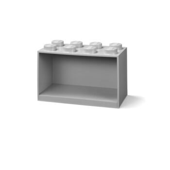 Detská sivá nástenná polica LEGO® Brick 8 - Image 3