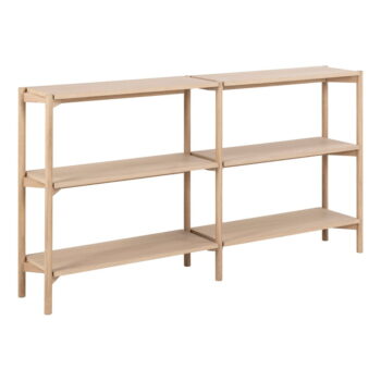 Knižnica v dekore duba v prírodnej farbe 169x88 cm Braidwood – Actona - Image 5