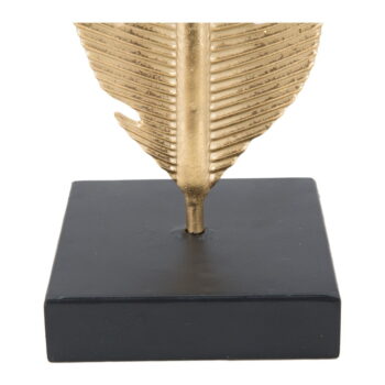 Dekoratívny svietnik v zlatej farbe Mauro Ferretti Feather, výška 34 cm – Obrázok 4