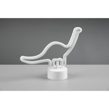 Biela LED stolová lampa (výška 20 cm) Bronto - Trio – Obrázok 6