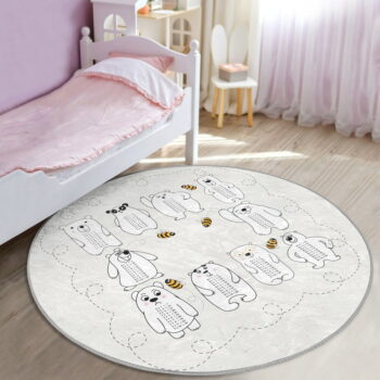 Krémovobiely detský koberec ø 120 cm Comfort – Mila Home - Image 7