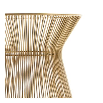 Okrúhly odkladací stolík so sklenenou doskou ø 40 cm Jolene – Kave Home - Image 3