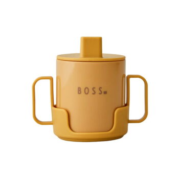 Horčicovožltý detský hrnček Design Letters Mini Boss - Image 3