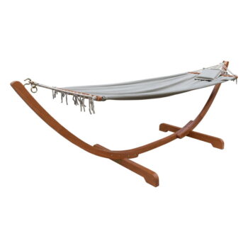 Záhradné hojdacie ležadlo na konštrukciu z eukalyptového dreva Garden Pleasure Hammock Madeira