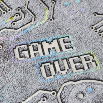 Detské obliečky so svietiacim efektom na dvojlôžko z mikroplyšu 200x200 cm Game Over – Catherine Lansfield – Obrázok 6