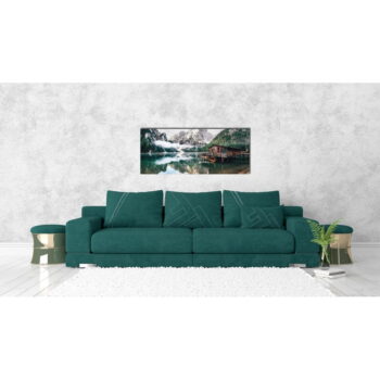 Sklenený obraz Styler Tyrol Lake, 50 x 125 cm – Obrázok 2