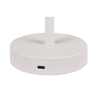 Biela LED stmievateľná stolová lampa (výška 30 cm) Jeff – Trio - Image 4