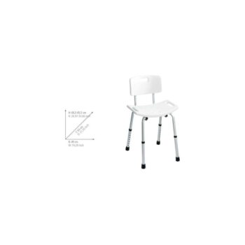 Sedacia stolička s operadlom do sprchy Wenko Stool With Back, 54 × 49 cm – Obrázok 8