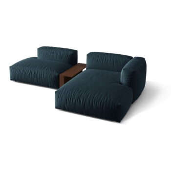 Tmavomodrá modulárna rohová pohovka (pravý roh) Martina – Micadoni Home - Image 3