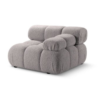 Svetlosivý modul pohovky z textílie bouclé (pravý roh) Bellis – Micadoni Home – Obrázok 4