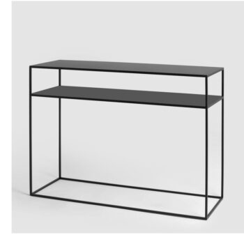 Čierny konzolový stolík CustomForm Tensio,100 x 35 cm – Obrázok 3
