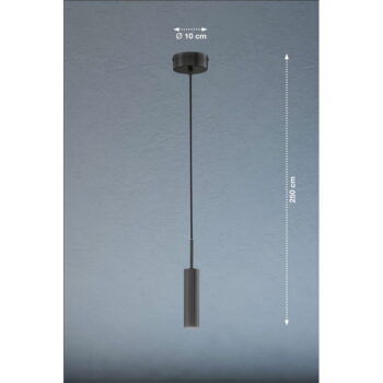 Čierne LED stmievateľné závesné svietidlo ø 10 cm Stina – Fischer & Honsel - Image 5