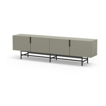 Zelenosivý TV stolík 200x63,5 cm Eldia – Marckeric - Image 3