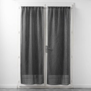 Antracitové voálové záclony v súprave 2 ks 70x200 cm Filiane – douceur d'intérieur