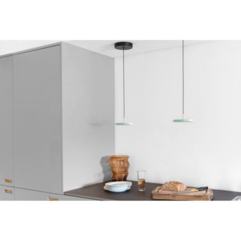 Svetlozelené LED závesné svietidlo s kovovým tienidlom ø 15 cm Asteria Micro – UMAGE - Image 3