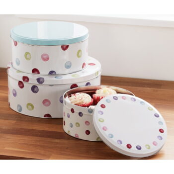 Oceľové dózy v súprave 3 ks na cukrovinky Spotty Dotty – Cooksmart ® - Image 2