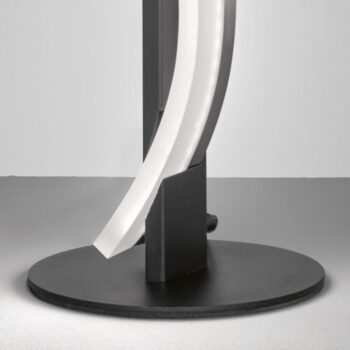 Čierna kovová LED stmievateľná stolová lampa (výška 40,5 cm) Bridge – Fischer & Honsel – Obrázok 3