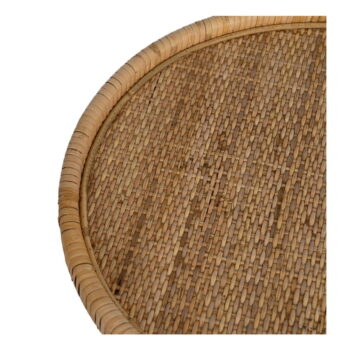 Ratanový okrúhly odkladací stolík ø 45 cm – Ixia – Obrázok 5