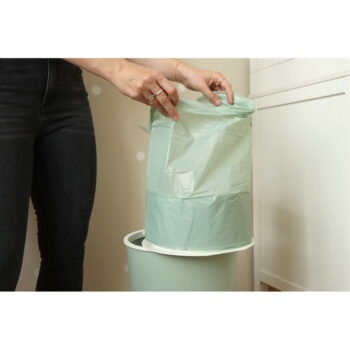 Plastový odpadkový kôš na plienky v mentolovej farbe 25 l Whale – Kindsgut - Image 6