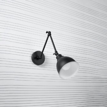 Čierne nástenné svietidlo Matilda Shade - Nice Lamps - Image 2