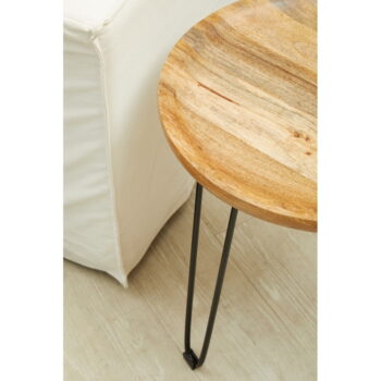 Odkladací stolík s doskou z akácie 46x48 cm Nandri – Premier Housewares - Image 9