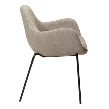 Béžové kreslo z textílie buklé Zimmer – DAN-FORM Denmark - Image 4