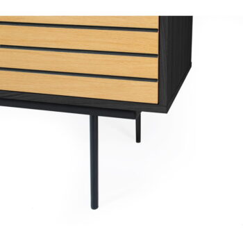 Komoda v dekore dubového dreva Woodman Stripe Oak - Image 6