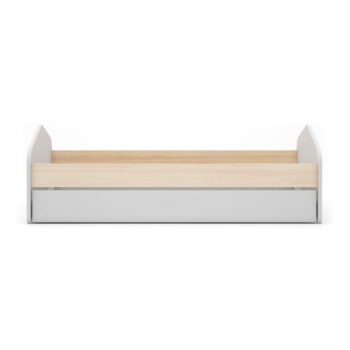 Biela/prírodná detská posteľ v dekore borovice s výsuvným lôžkom 90x200 cm Estefania – Marckeric - Image 4