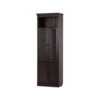 Hnedá vitrína z borovicového dreva 74x223 cm Anita – Støraa – Obrázok 2