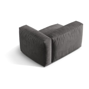 Sivý modul pohovky z textílie bouclé (pravý roh) Martina – Micadoni Home - Image 3