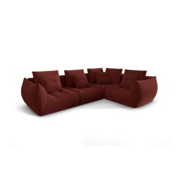Červená rohová pohovka (pravý roh/do L) Bloom – Micadoni Home – Obrázok 3
