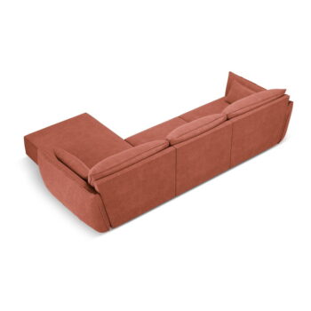 Červená rohová pohovka (pravý roh) Vanda - Mazzini Sofas - Image 3