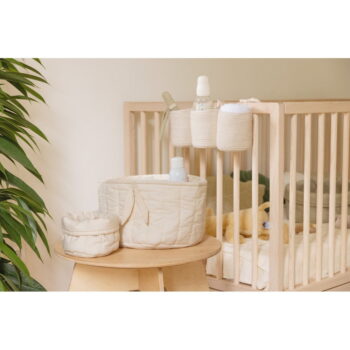 Krémové látkové detské úložné boxy v súprave 2 ks ø 30x20 cm Bambia Natural – Lorena Canals - Image 7