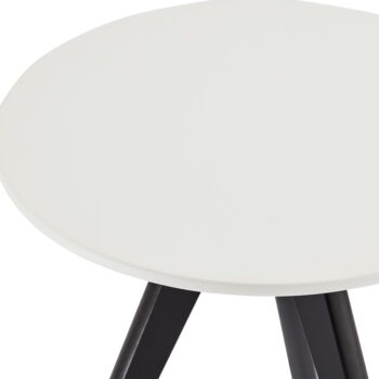 Čierno-biely konferenčný stolík s nohami z dubového dreva Furnhouse Life, Ø 40 cm – Obrázok 2
