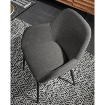 Antracitovosivá jedálenská stolička Konna – Kave Home - Image 5