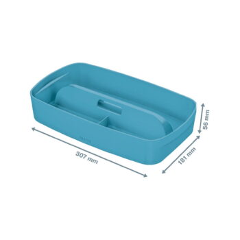 Modrý úložný box s vekom 32x19x13 cm MyBox – Leitz - Image 2