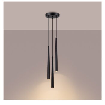 Čierne závesné svietidlo ø 19,5 cm Bliss – Nice Lamps – Obrázok 6