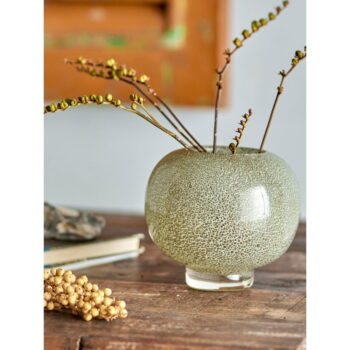 Sklenená ručne vyrobená váza v zlatej farbe (výška 14 cm) Saia – Bloomingville - Image 2
