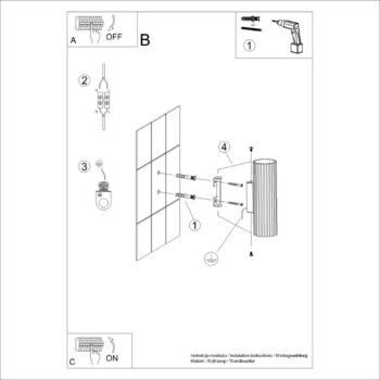 Nástenné svietidlo v zlatej farbe Gleam – Nice Lamps - Image 2