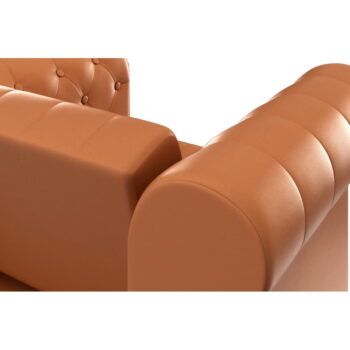 Koňakovohnedé kreslo chesterfield z imitácie kože Felix – Støraa - Image 7