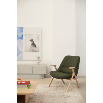 Tmavozelené kreslo Dins – Teulat - Image 6