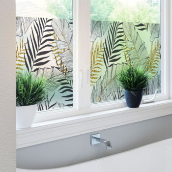 Samolepka na okno 200x40 cm Classy Palm Leaves - Ambiance - Image 6
